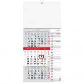 Poslovni SIVO-CRVENI planer trodjelni kalendar 2027.